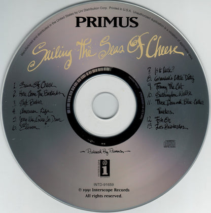 Primus – Sailing the Seas of Cheese Music CD