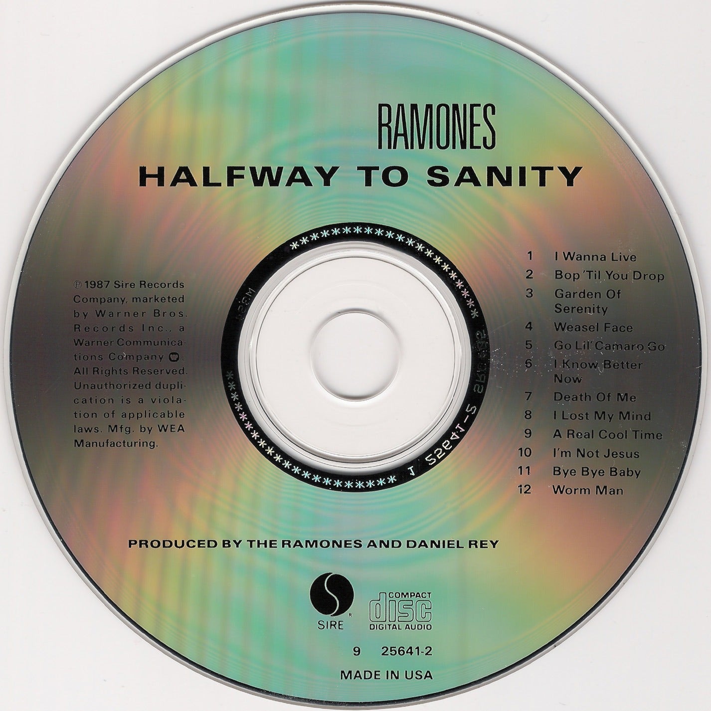 Ramones – Halfway To Sanity Music CD