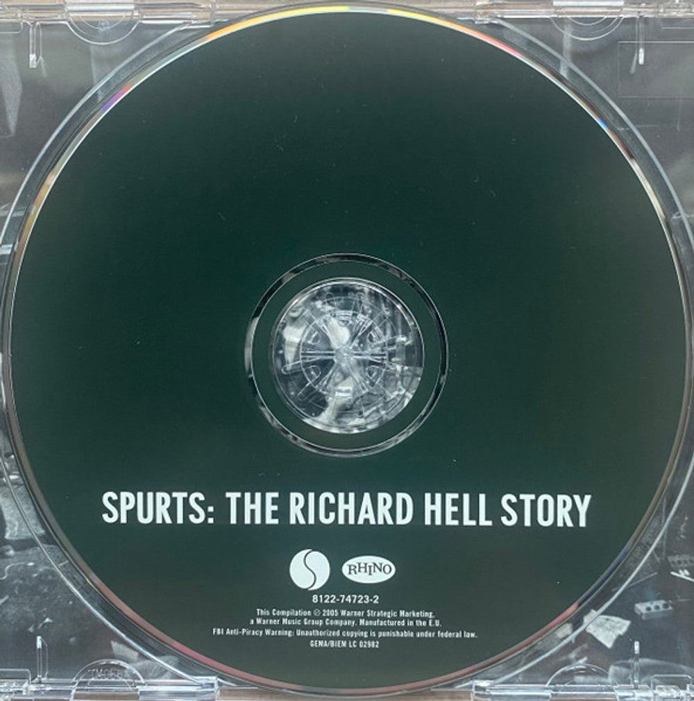 Richard Hell – Spurts: The Richard Hell Story Music CD