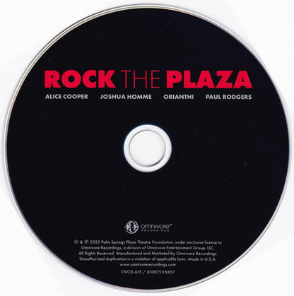 Rock The Plaza - Concert To Save The Historic Plaza Theatre Music CD