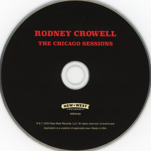 Rodney Crowell – The Chicago Sessions Music CD