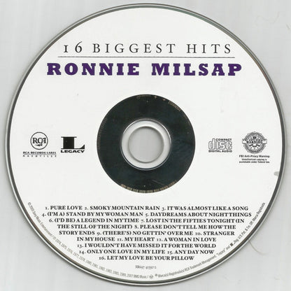 Ronnie Milsap – 16 Biggest Hits Music CD