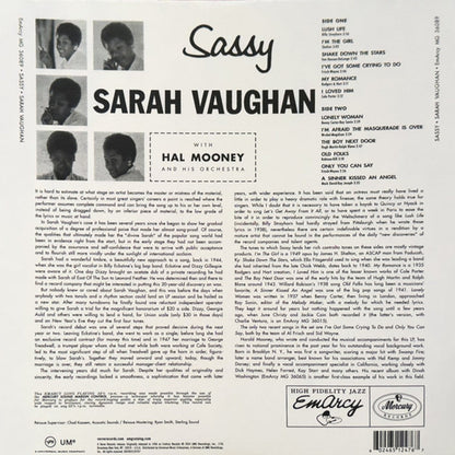 Sarah Vaughan – Sassy (LP Vinyl) Vinyl Record
