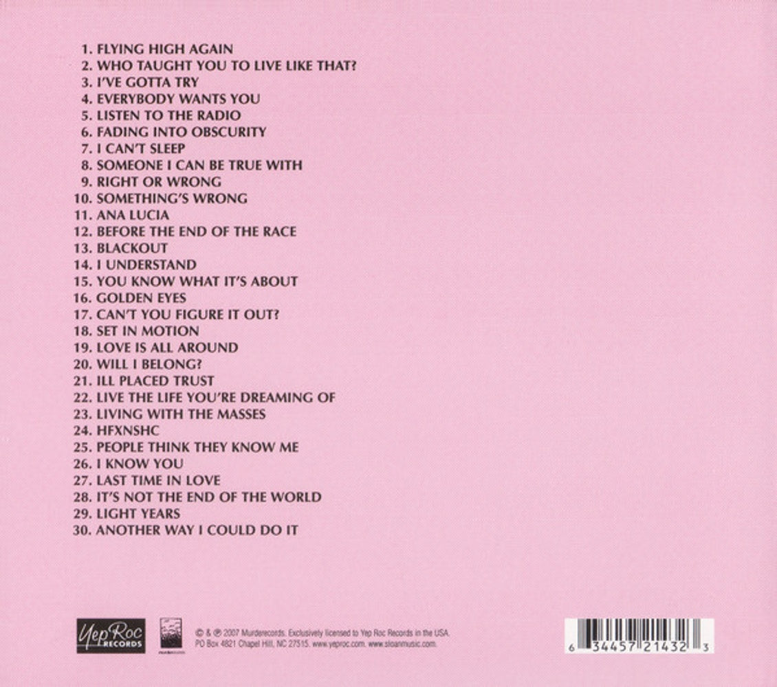 Sloan – Never Hear the End of It Music CD