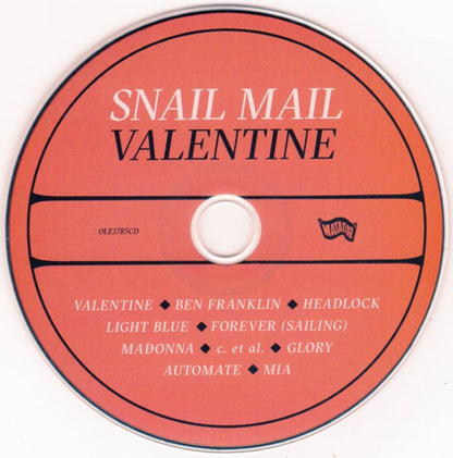 Snail Mail – Valentine Music CD