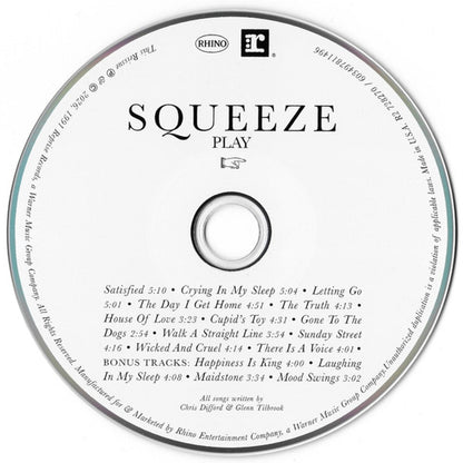 Squeeze – Play Music CD
