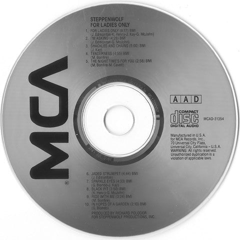 Steppenwolf – For Ladies Only Music CD