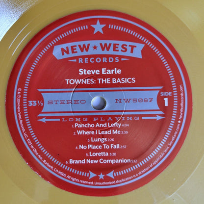 Steve Earle – Townes: The Basics (LP Vinyl) Vinyl Record