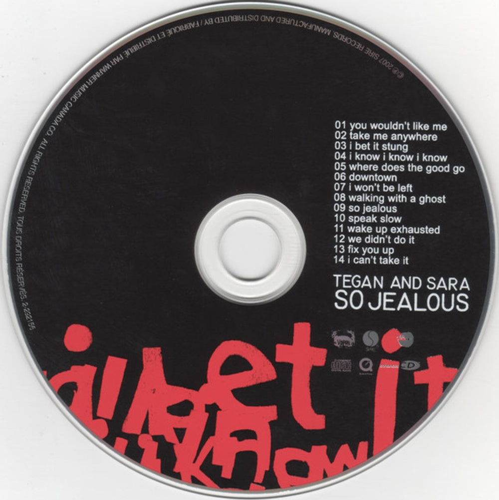 Tegan and Sara – So Jealous Music CD