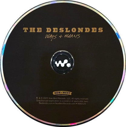 The Deslondes – Ways & Means Music CD