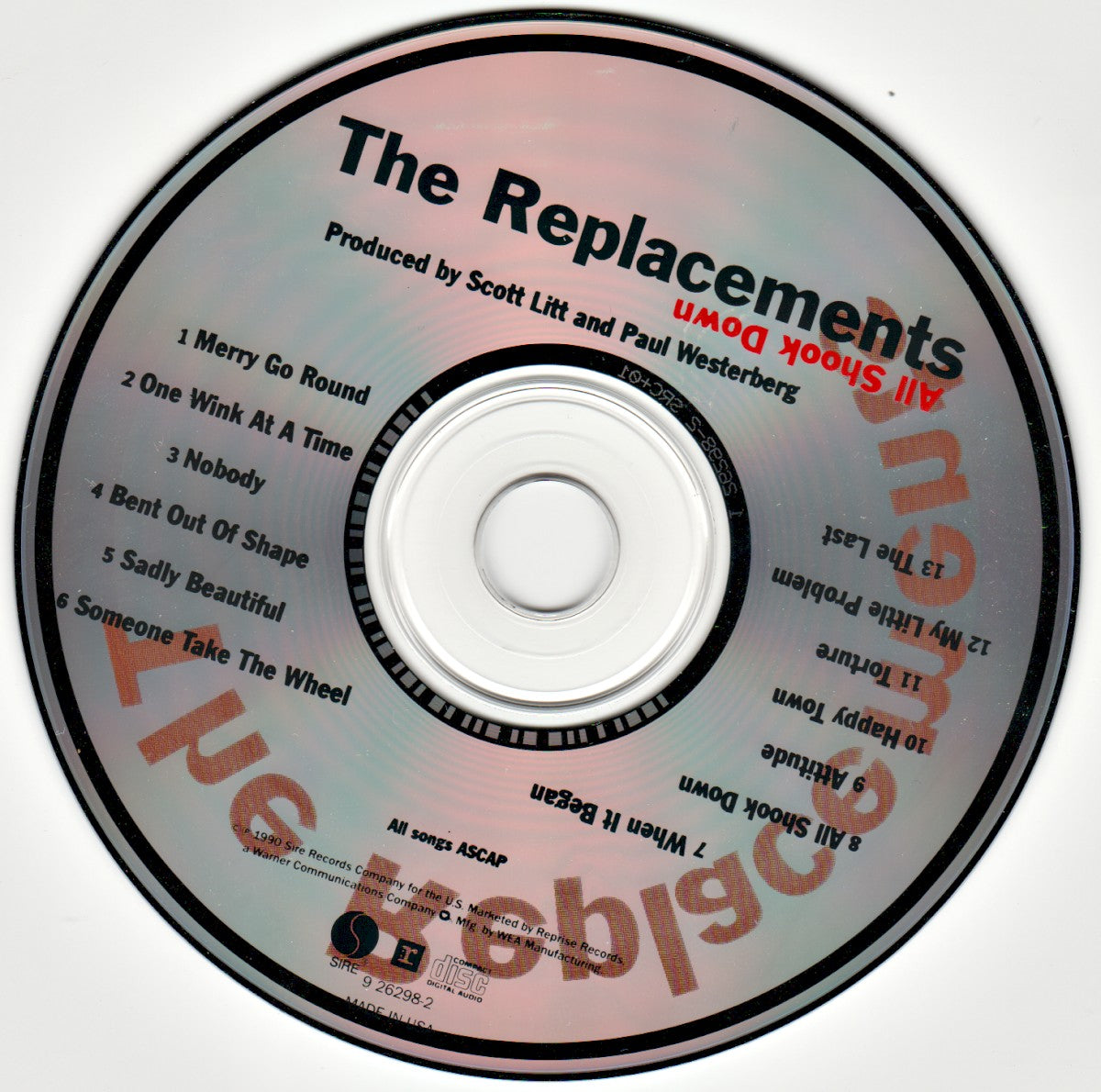 The Replacements – All Shook Down Music CD