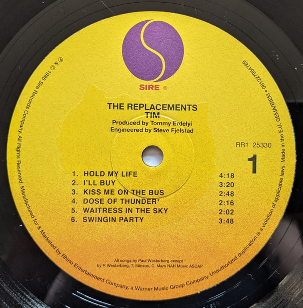 The Replacements – Tim (LP Vinyl) Vinyl Record
