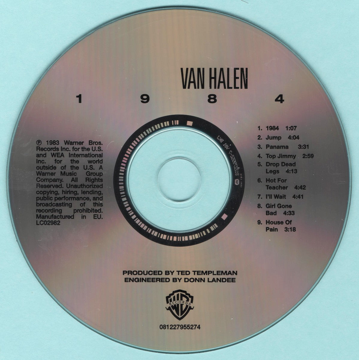 Van Halen – 1984 Music CD