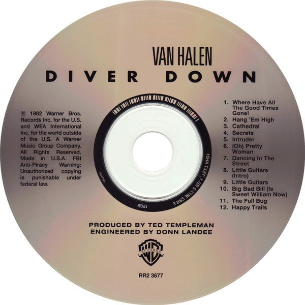 Van Halen – Diver Down Music CD