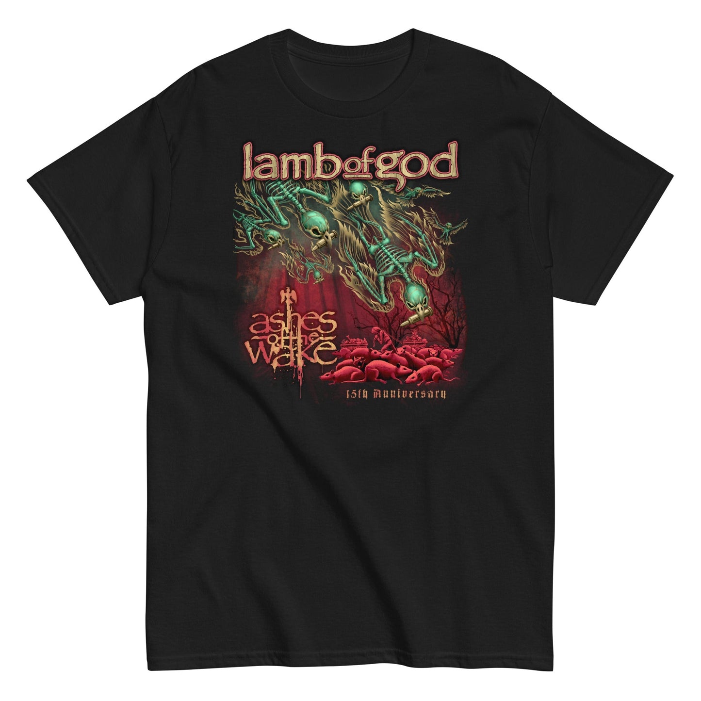 Lamb of God Ashes Anniversary Mens T Shirt Black