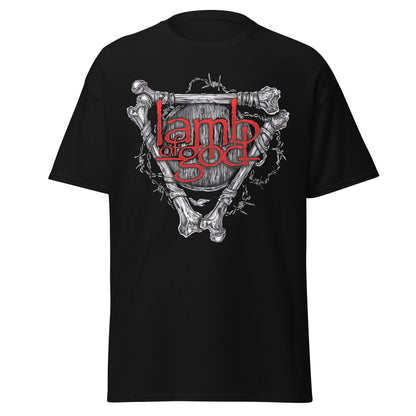 Lamb Of God Bones Jumbo Print Mens T Shirt Black