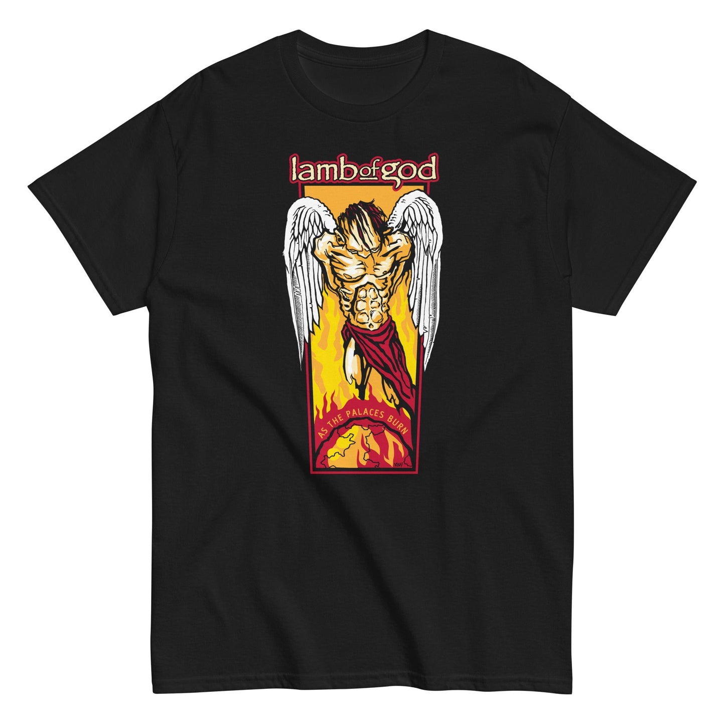 Lamb of God Fallen Angel Mens T Shirt Black