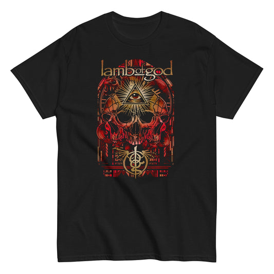 Lamb of God Providence Skull Mens T Shirt Black