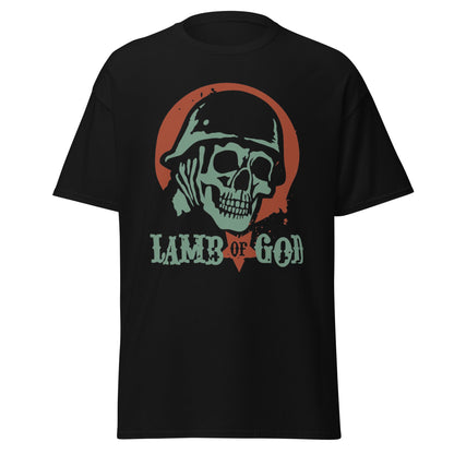 Lamb Of God Skeleton Army  Jumbo Print Mens T Shirt Black