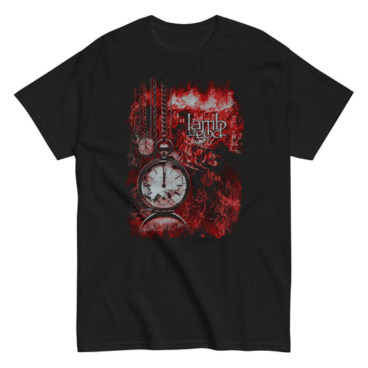 Lamb of God Ticking Clock Mens T Shirt Black