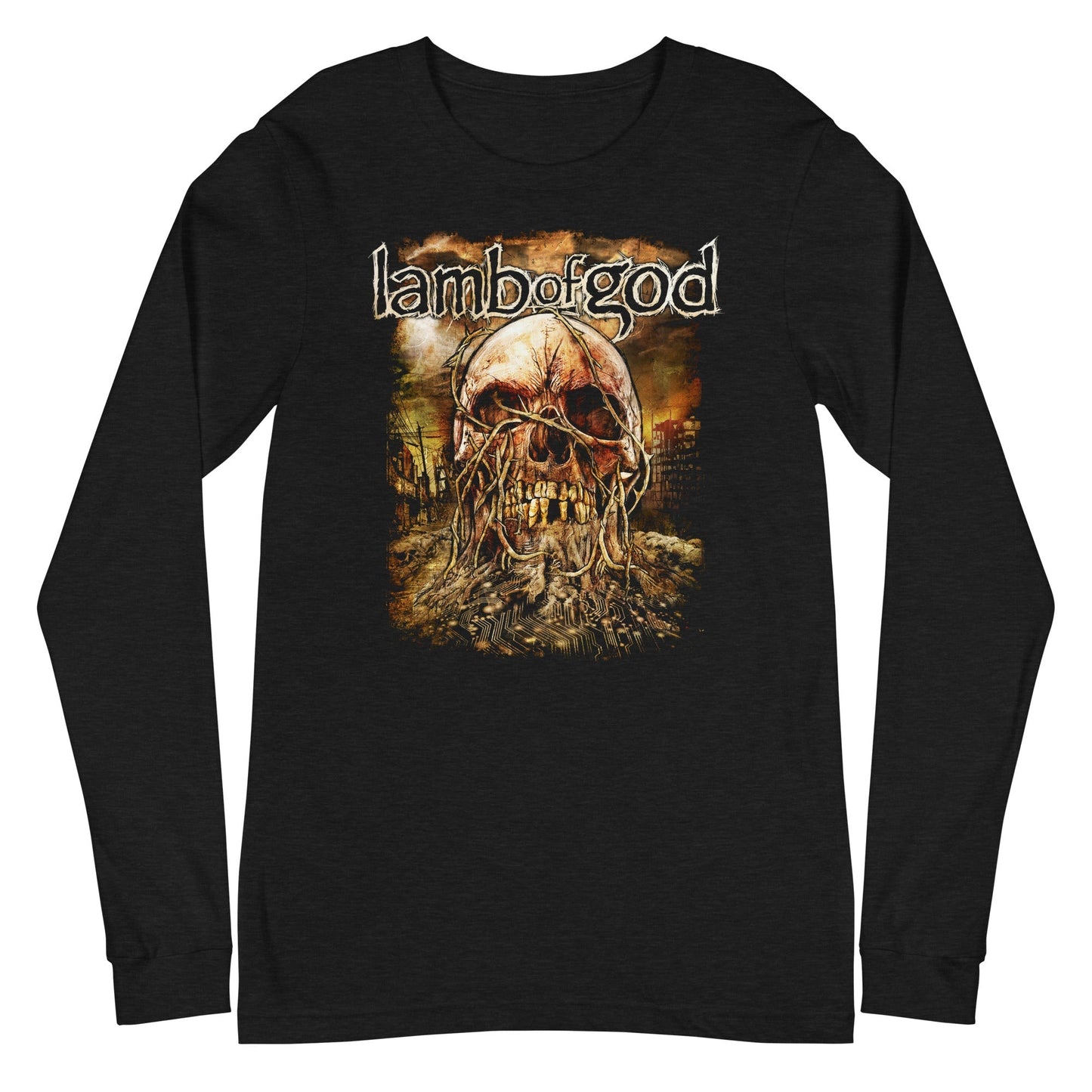 Lamb of God Circle of Death Mens Long Sleeve Shirt Black