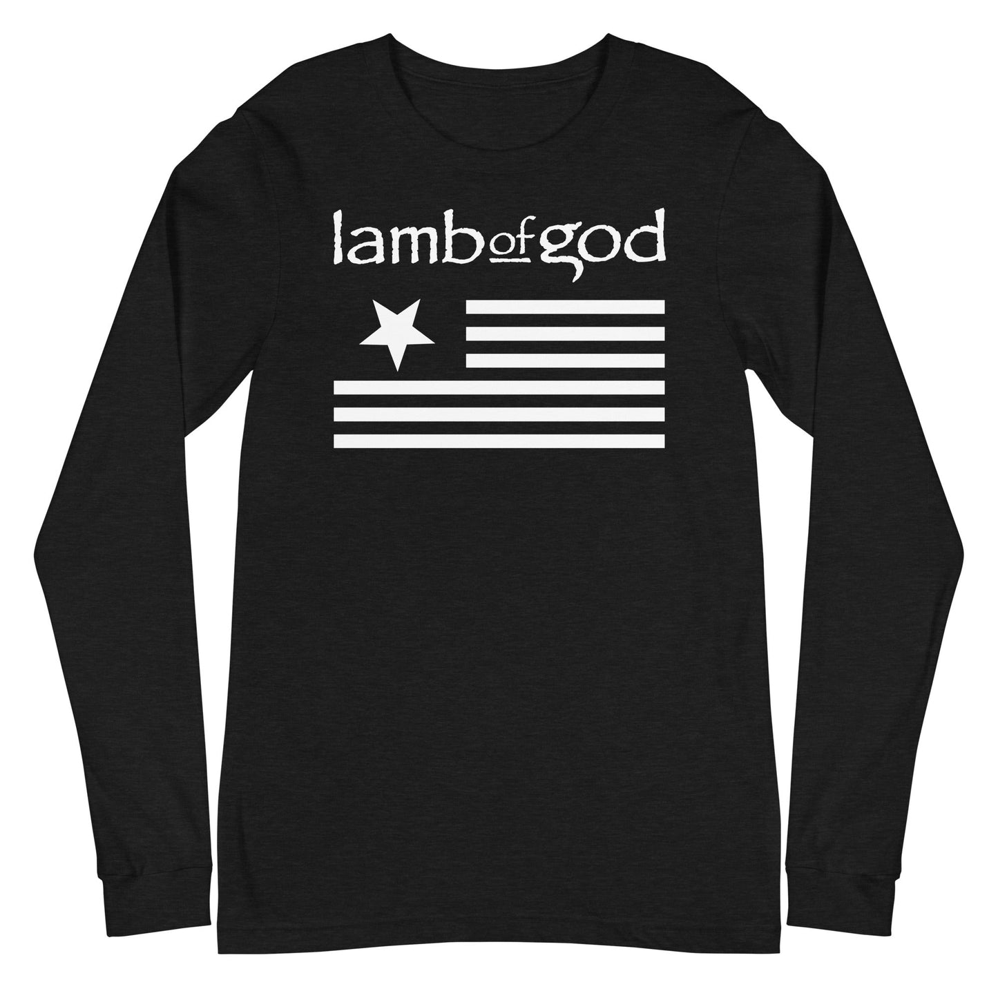 Lamb of God White Flag Mens Long Sleeve Shirt Black