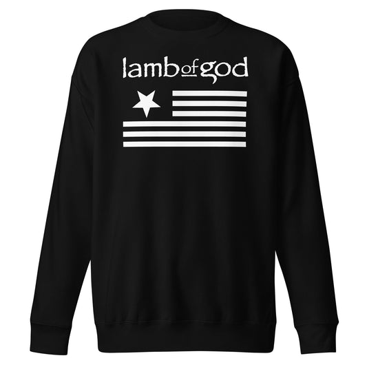 Lamb of God White Flag Mens Sweatshirt Black