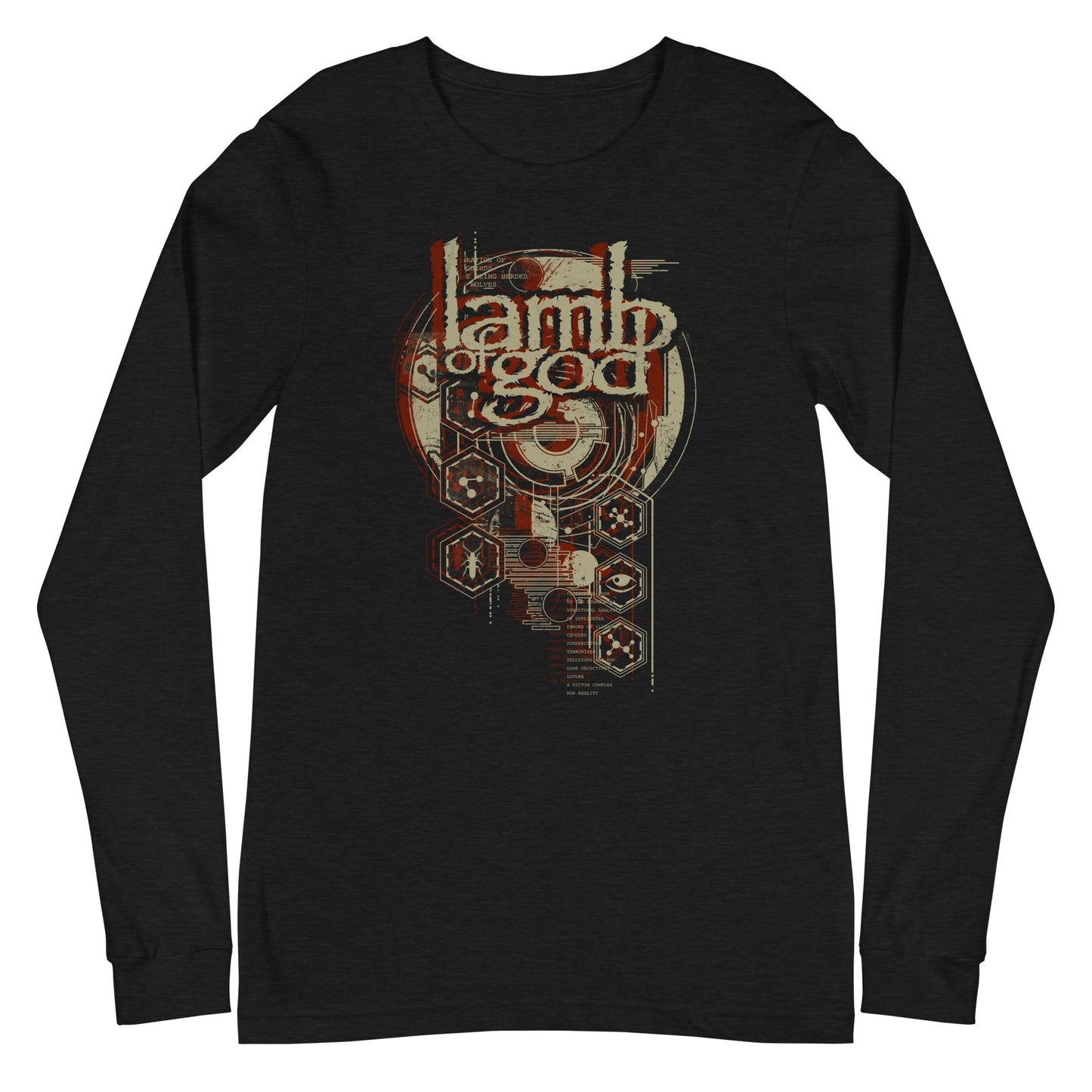 Lamb of God Analog Mens Long Sleeve Shirt Black