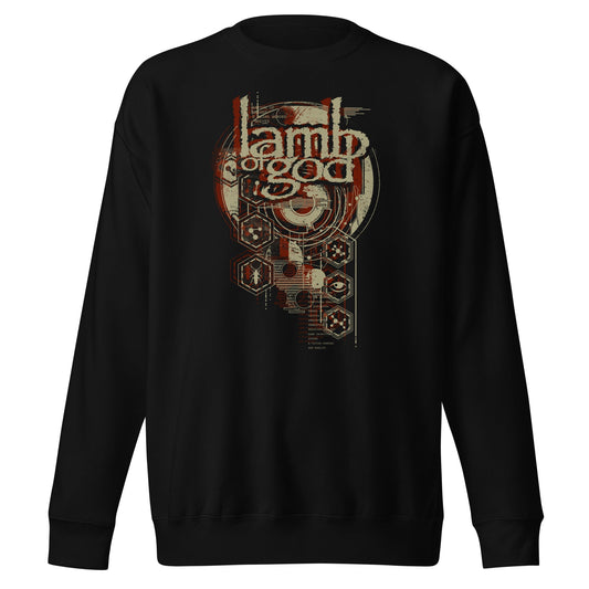 Lamb of God Analog Mens Sweatshirt Black