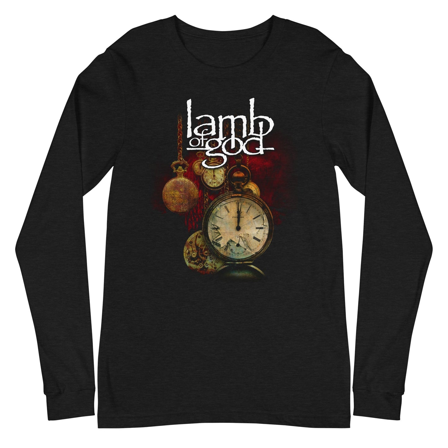 Lamb of God Time and Again Mens Long Sleeve Shirt Black