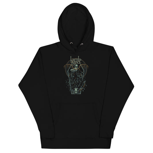 Lamb of God Casket Mens Hoodie Black