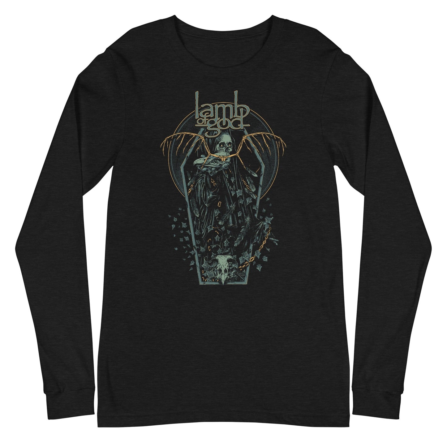 Lamb of God Casket Mens Long Sleeve Shirt Black