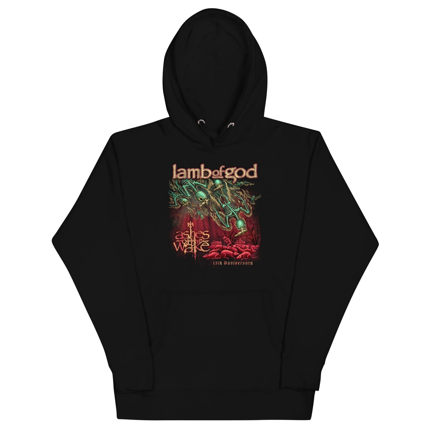 Lamb of God Ashes Anniversary Mens Hoodie Black