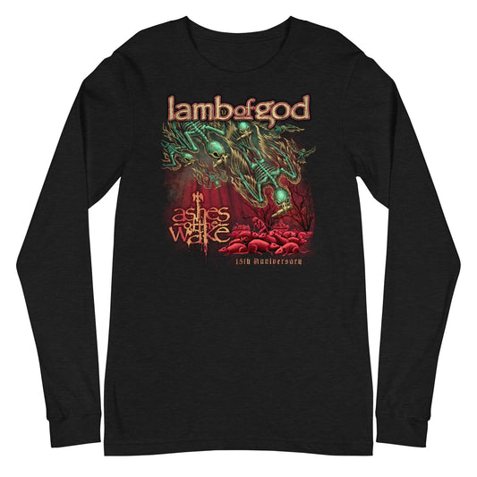 Lamb of God Ashes Anniversary Mens Long Sleeve Shirt Black