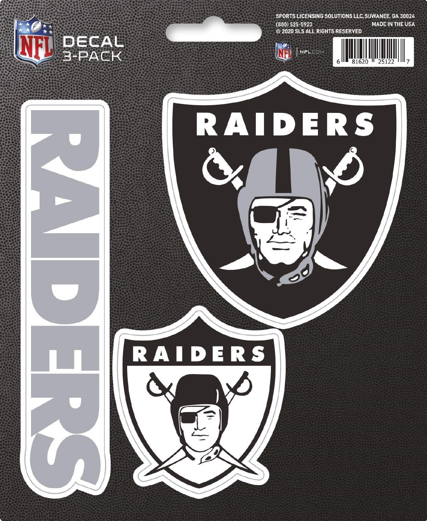 NFL Official Team Sticker Mats - Set of 3 Stickers Officially Licensed
