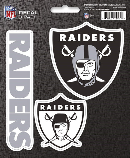 NFL Official Team Sticker Mats - Set of 3 Stickers Officially Licensed