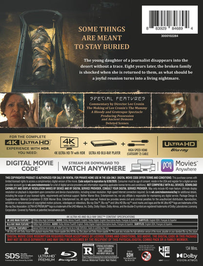 Lee Cronin's The Mummy - Limited Edition Steelbook (4K Ultra HD + Blu-ray + Digital)