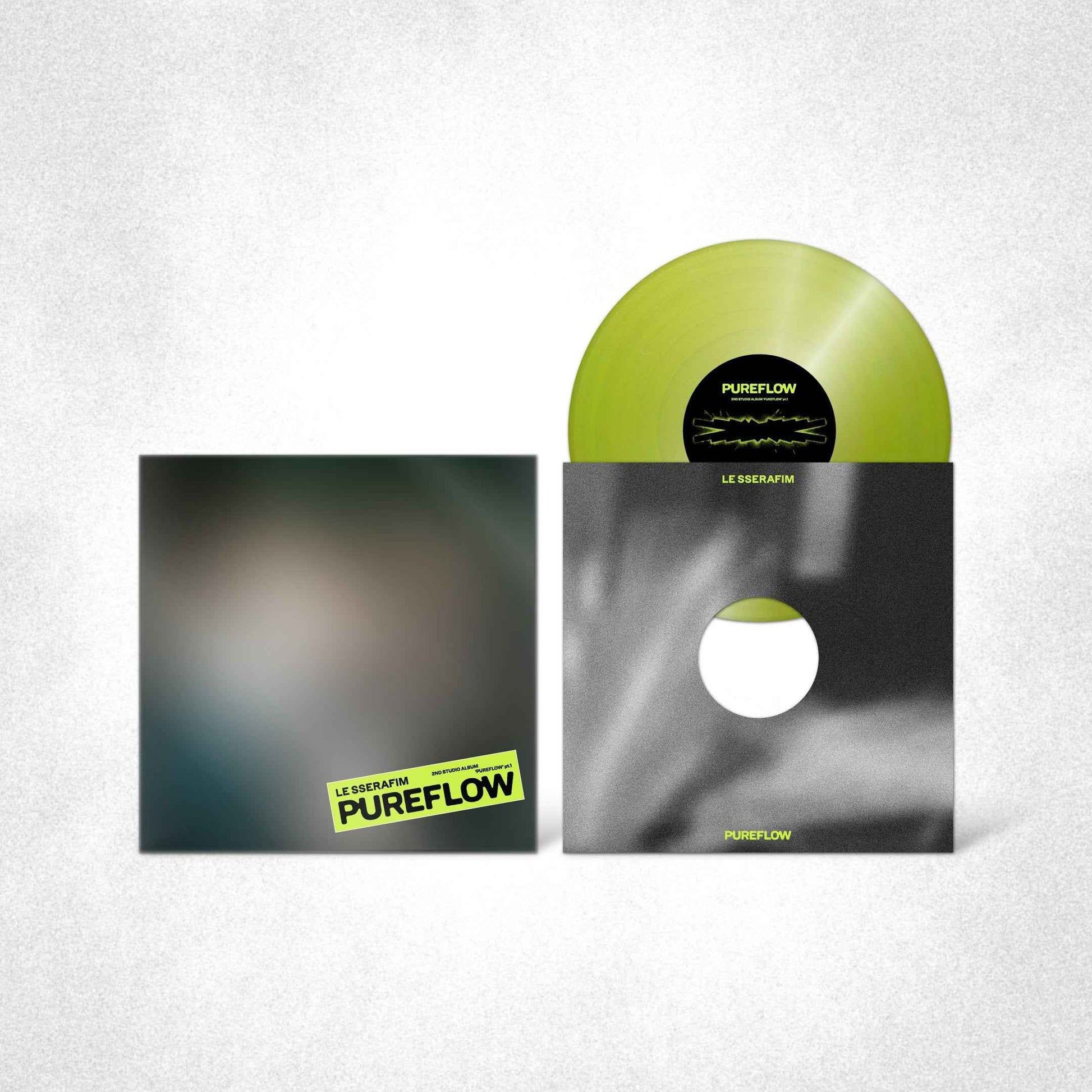 LE SSERAFIM - 2Nd Studio Album ‘Pureflow’ Pt.1 Vinyl [Electric Yellow Glitter Ver.] [Vinyl] Vinyl Record