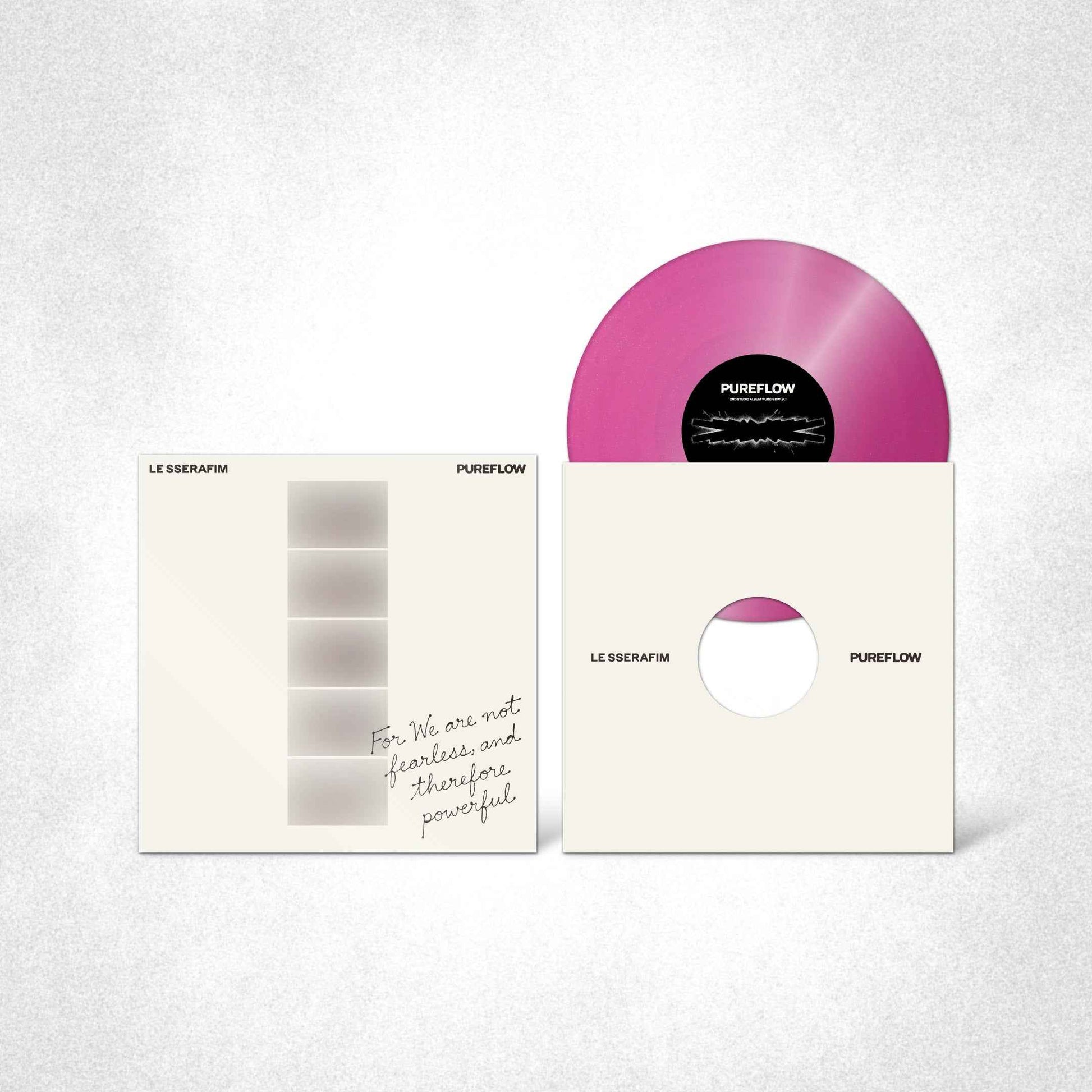 LE SSERAFIM - 2Nd Studio Album ‘Pureflow’ Pt.1 Vinyl [Hot Pink Glitter Ver.] [Vinyl] Vinyl Record