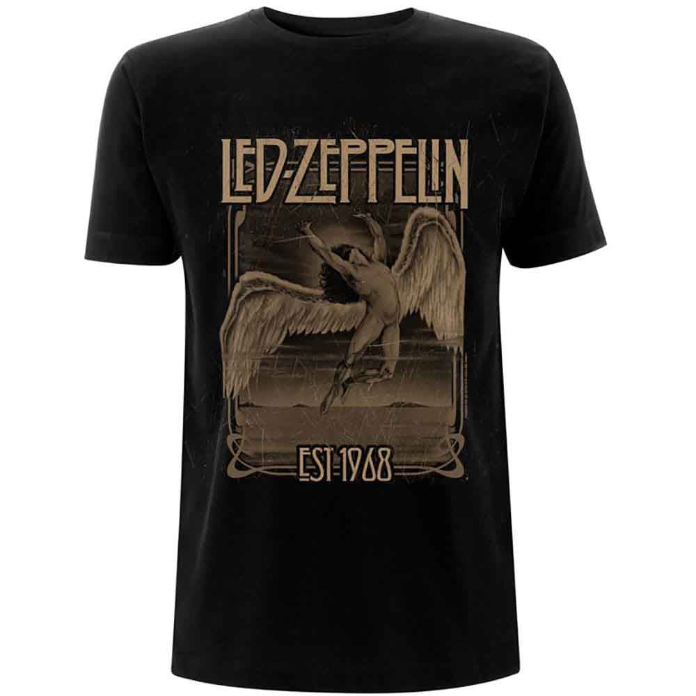 Led Zeppelin Faded Falling Mens T Shirt Officially Licensed
