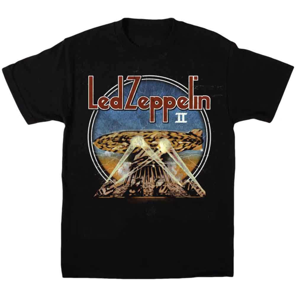 Led Zeppelin LZII Searchlights Mens T Shirt Officially Licensed