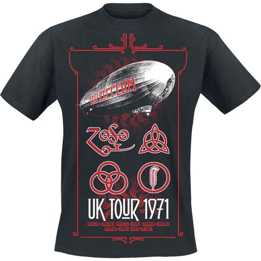 Led Zeppelin UK Tour '71. [T-Shirt] Officially Licensed