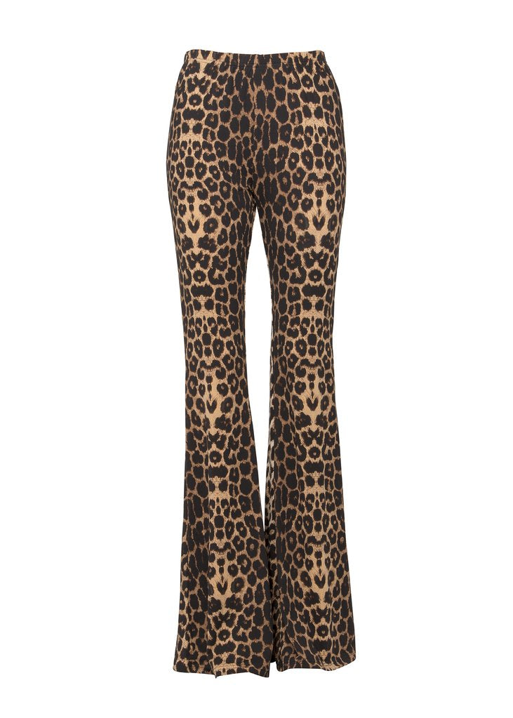 Wild Ride Leopard Bell Bottom Pants