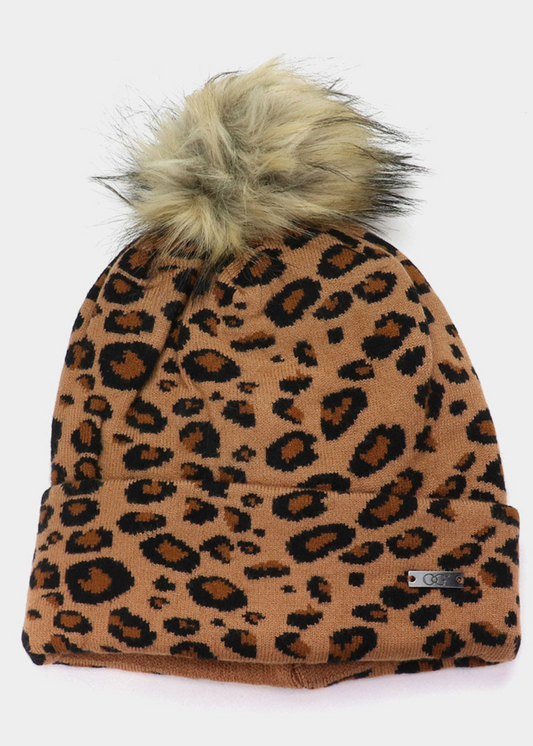 Wild at Heart Cheetah Leopard Beanie Hat