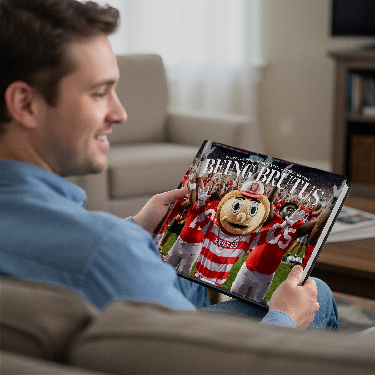 Being Brutus: Inside the Head of Ohio State's Iconic Mascot Book - PREORDER ships 11/27/2026