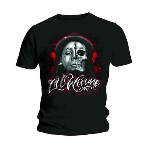 Lil Wayne Skull Sketch [T-Shirt] Officially Licensed