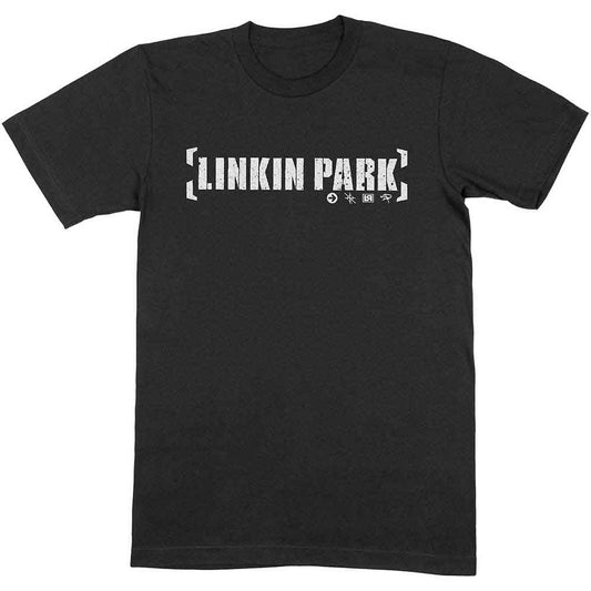 Linkin Park Bracket Logo Mens T Shirt Black Officially Licensed