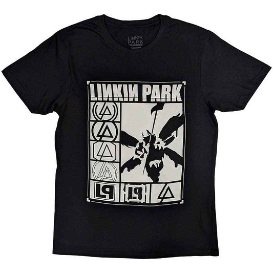 Linkin Park Logos Rectangle T Shirt Black Officially Licensed