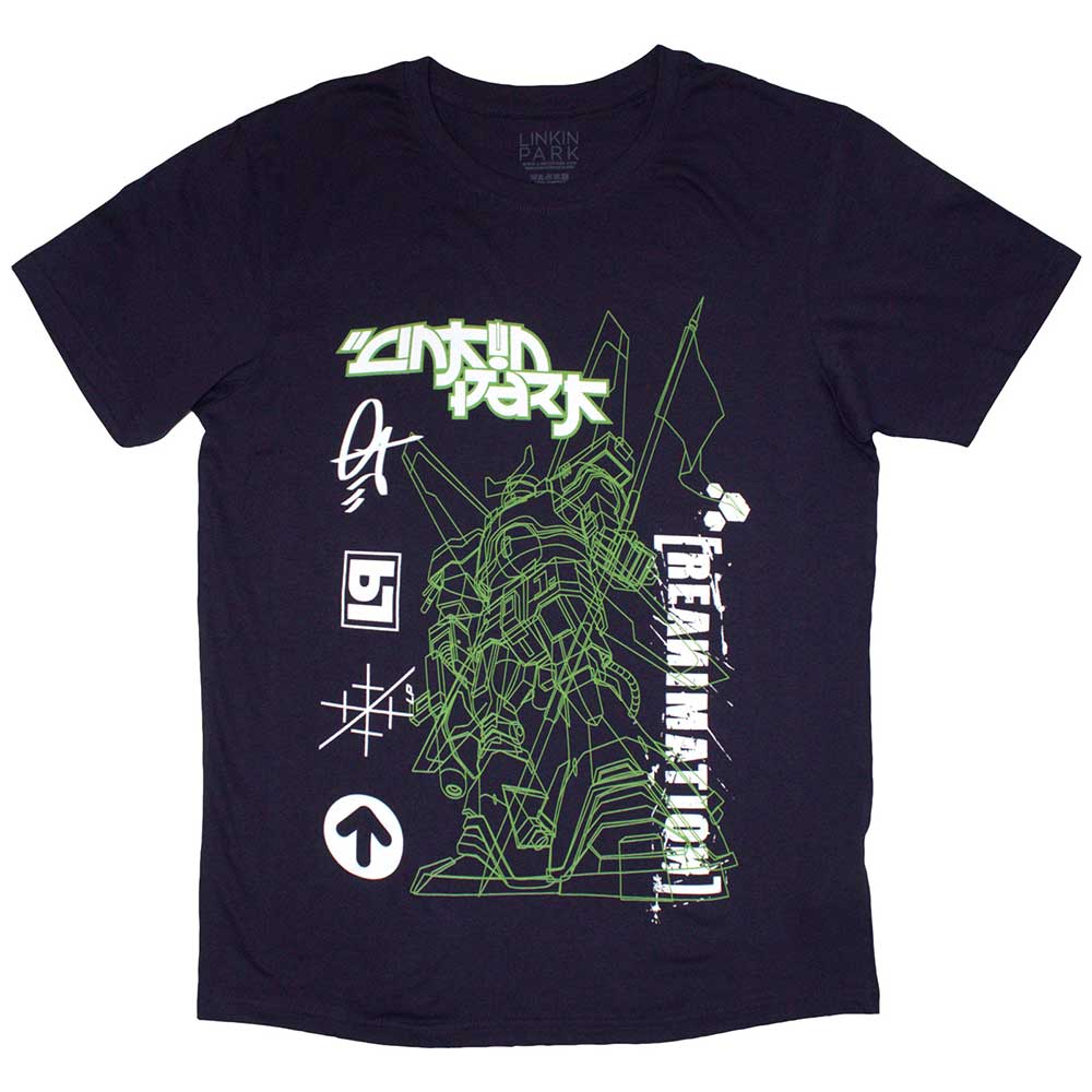 Linkin Park Reanimation Robot Sketch Mens T Shirt Officially Licensed