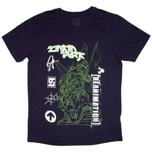 Linkin Park Reanimation Robot Sketch Mens T Shirt Officially Licensed